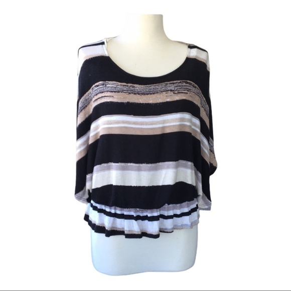 𝅺❤️west Kei❤️Women's Striped Blouse Size (Small) - Picture 1 of 8